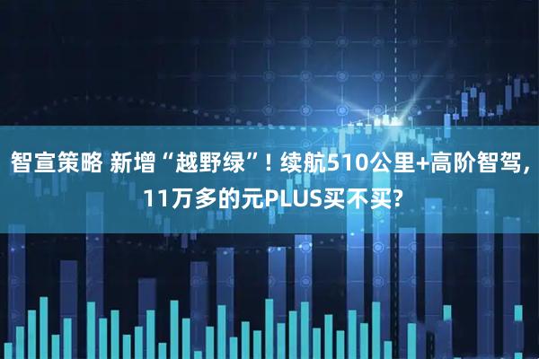 智宣策略 新增“越野绿”! 续航510公里+高阶智驾, 11万多的元PLUS买不买?